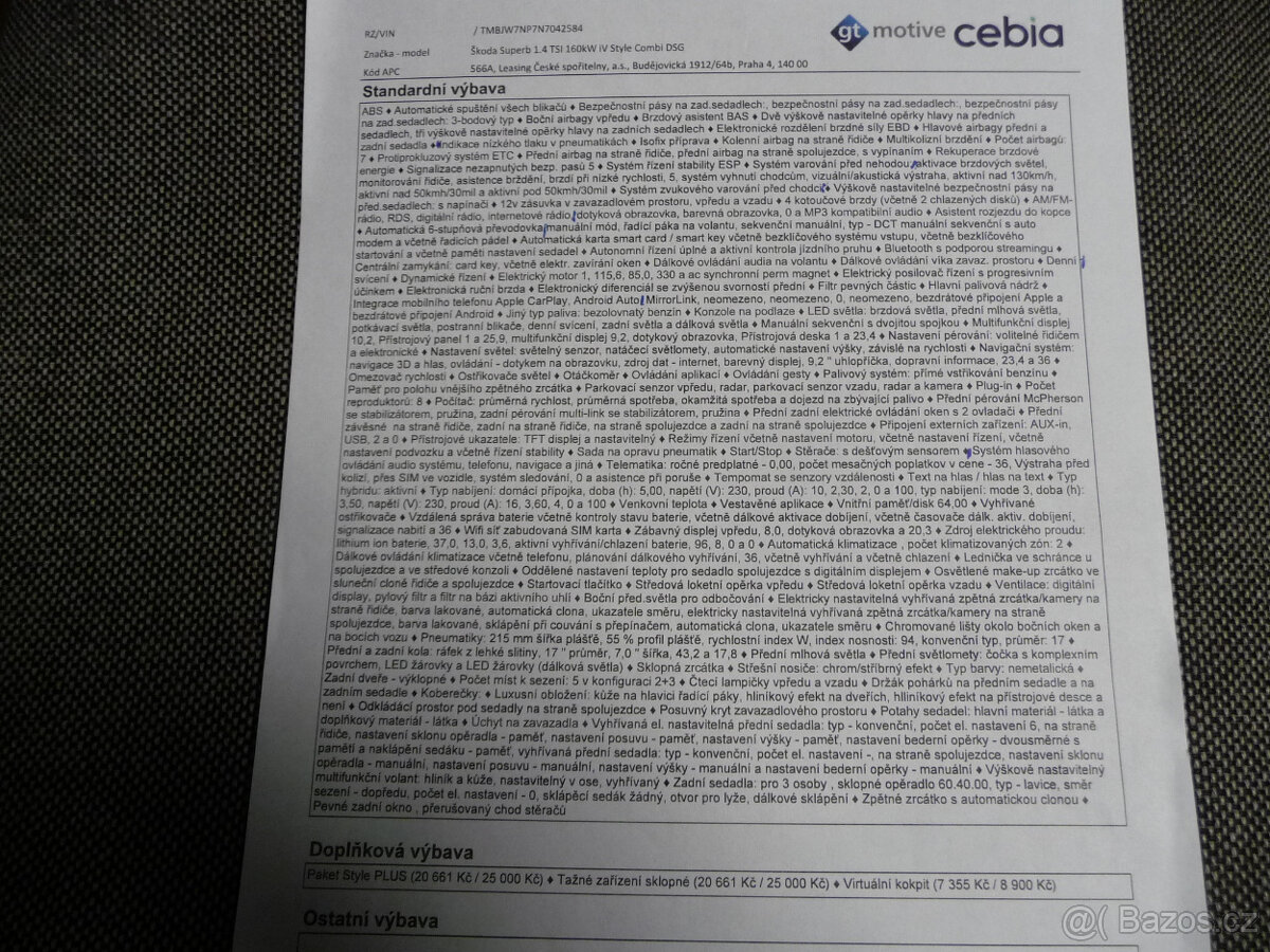 Škoda Superb 1,4TSI iV DSG Style Plus plug in Hybrid 160kw - 20