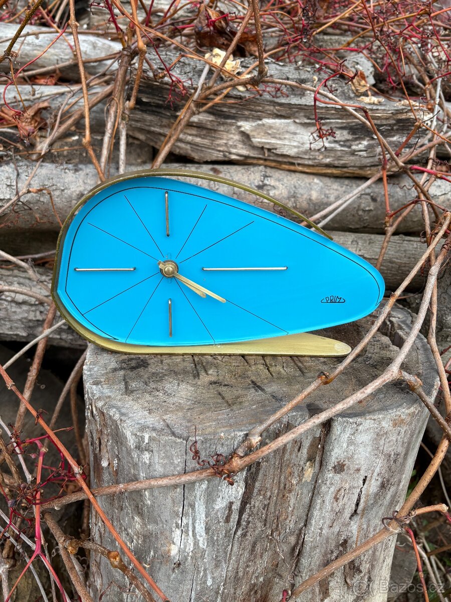 Hodiny Prim Brusel Modré "Kapka" - 20