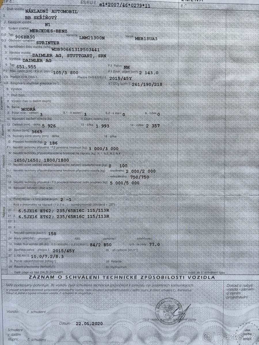 Mercedes-Benz Sprinter2.2CDi 105kW - 20