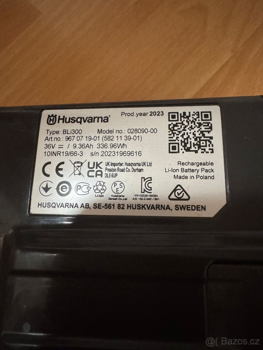 Baretie, akumulatory Husqvarna - 20