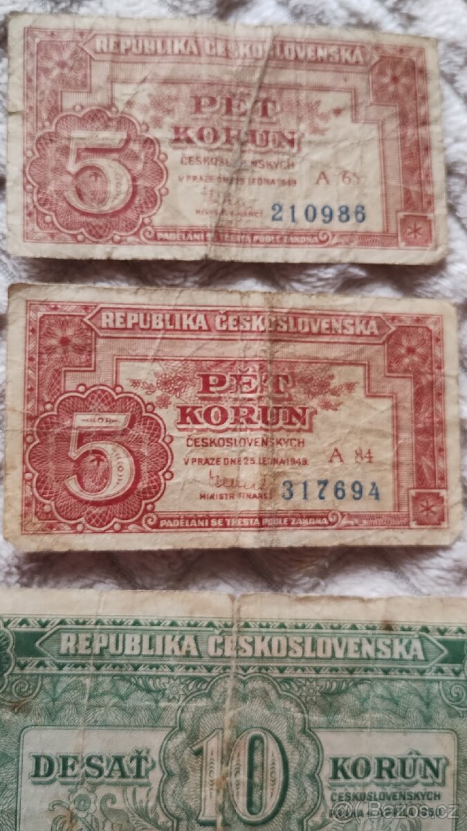 Bankovky -3 kusy - 20