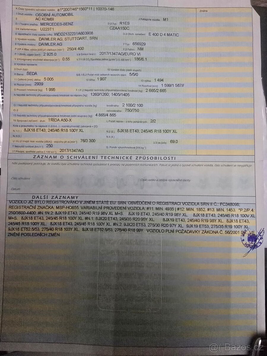 Mercedes Benz E400d,4MATIC,3.0D,250kW,rok 12/2018 - 20