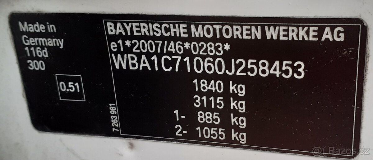 BMW 116d Urban model F20 - 20