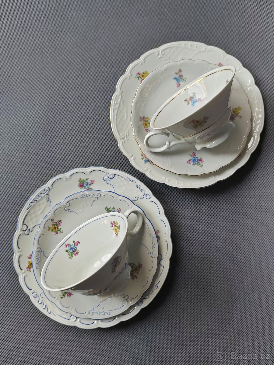 Elegantní porcelánový čajový trio od Carl Alberti 1930-1953 - 20
