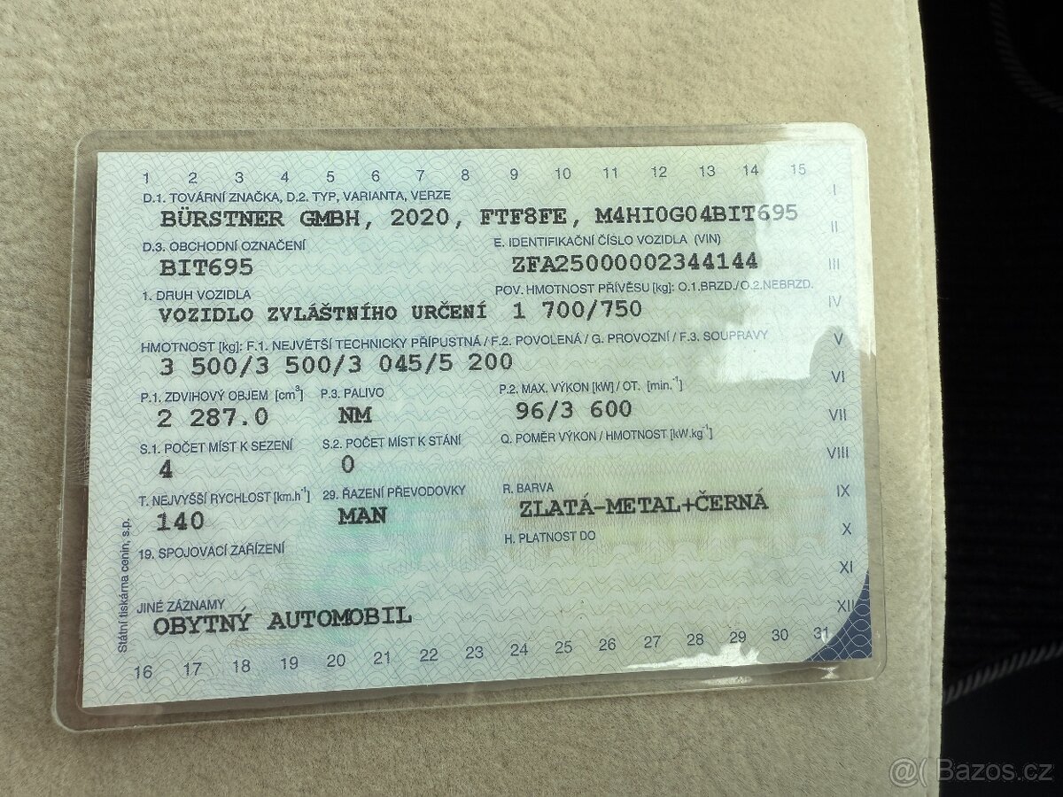 obytný vůz Bürstner IXEO time - 20