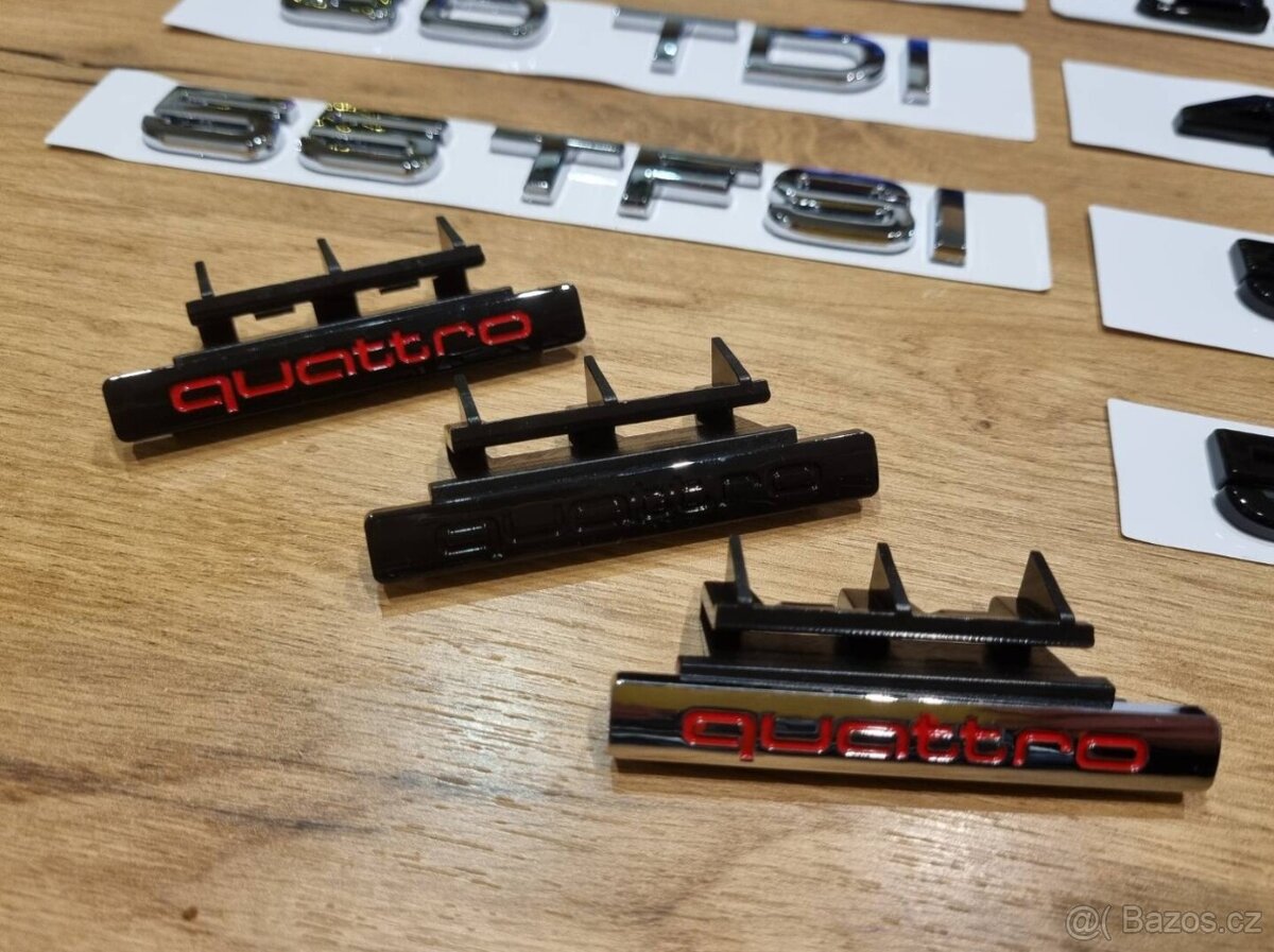 AUDI chromove znaky loga AUDI kruhy - 20