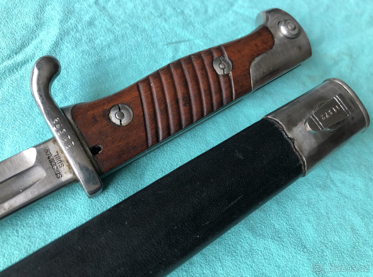 Exportní dlouhý bodák Mauser M1898 – Peru - 20