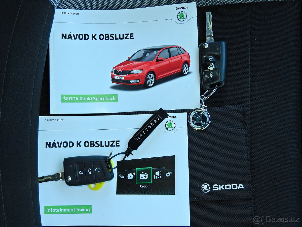 Š.Rapid Space 1.4 TDI 66 kW, Infotainm.,ČR,S.kn.,2017,garáž. - 20