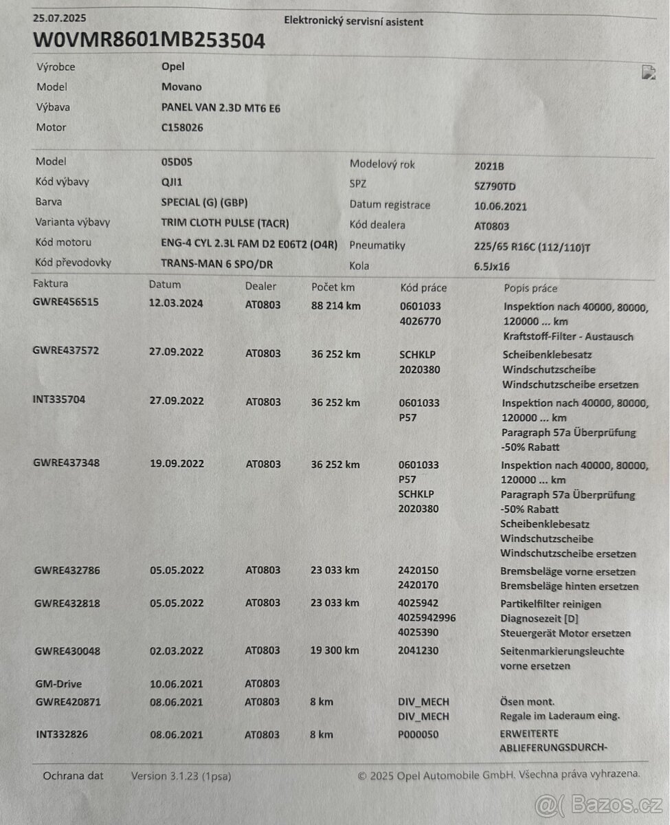OPEL MOVANO 2,3Cdti 100kW L4H3 maxi,84tis/km,Navi,park.kam - 20
