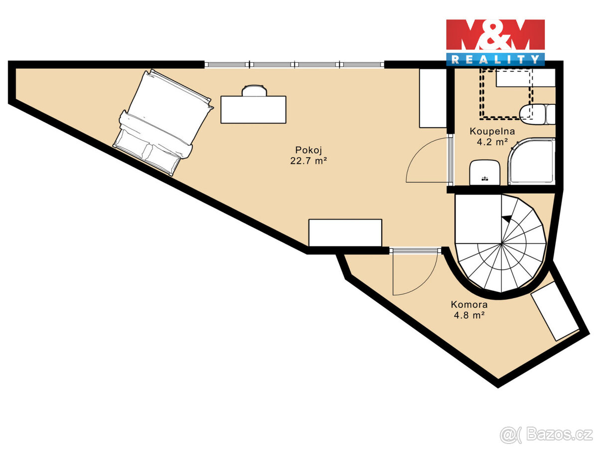 Prodej bytu 3+kk, 95 m², České Budějovice, ul. Holečkova - 20