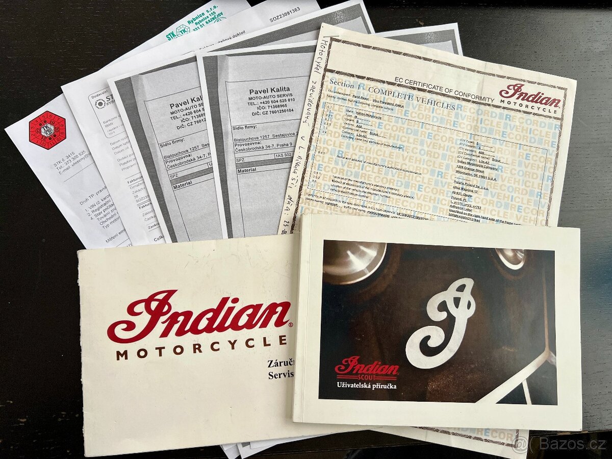 Indian Scout, možnost splátek a protiúčtu - 20