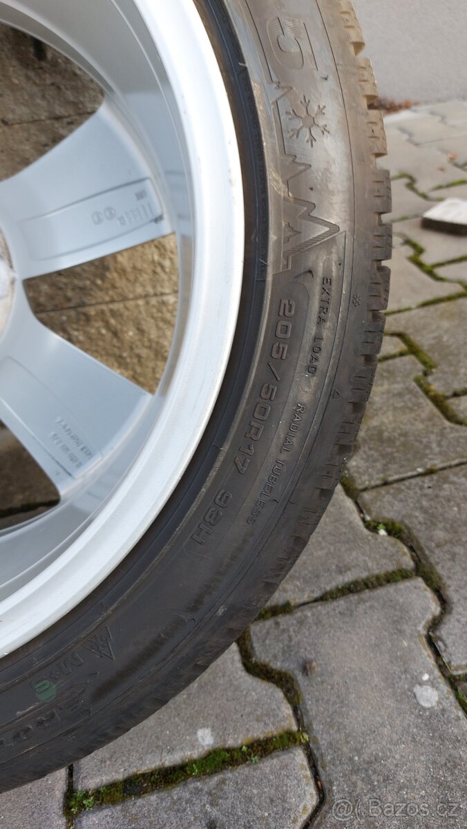 Alu sadu 5x112 r17 Seat Cupra zimní pneu - 20