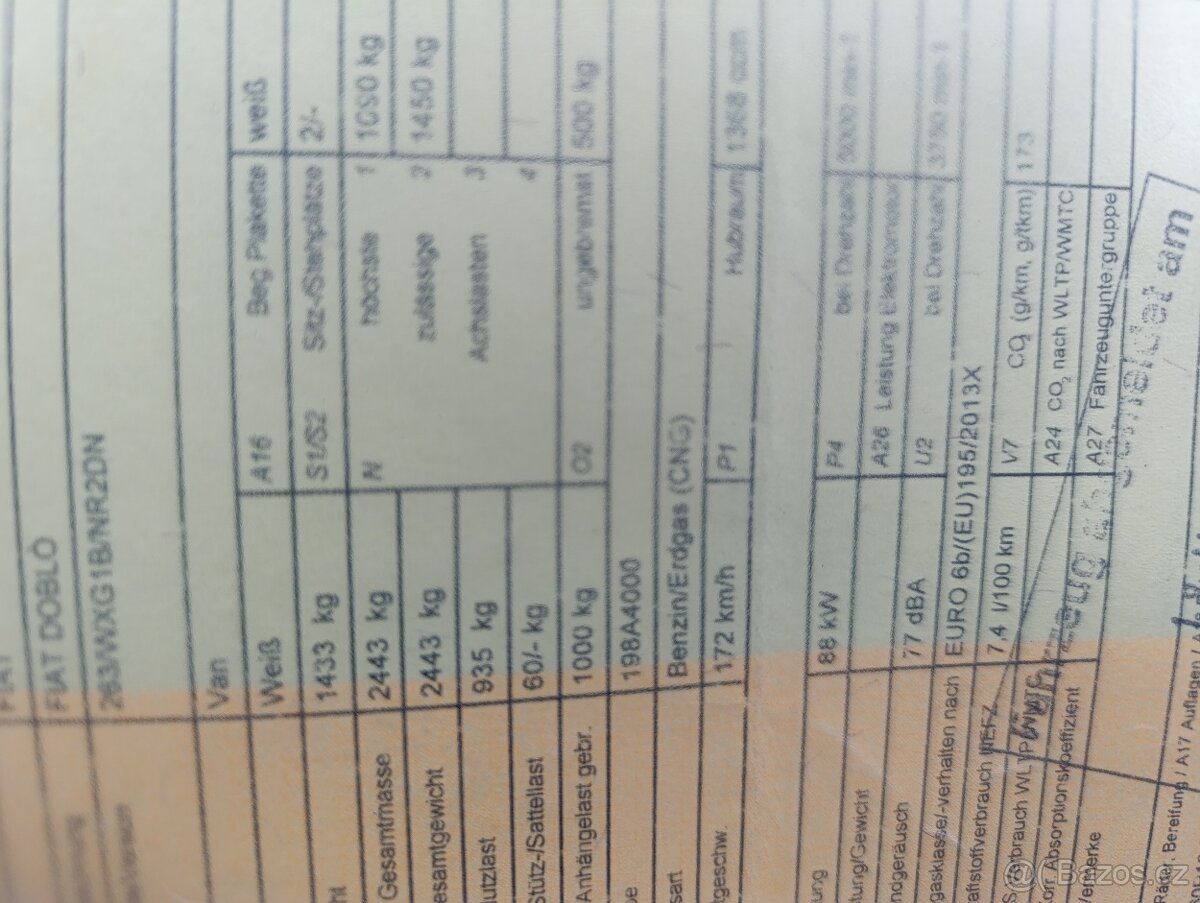 Fiat Doblo Cargo CNG 125tkm - 20