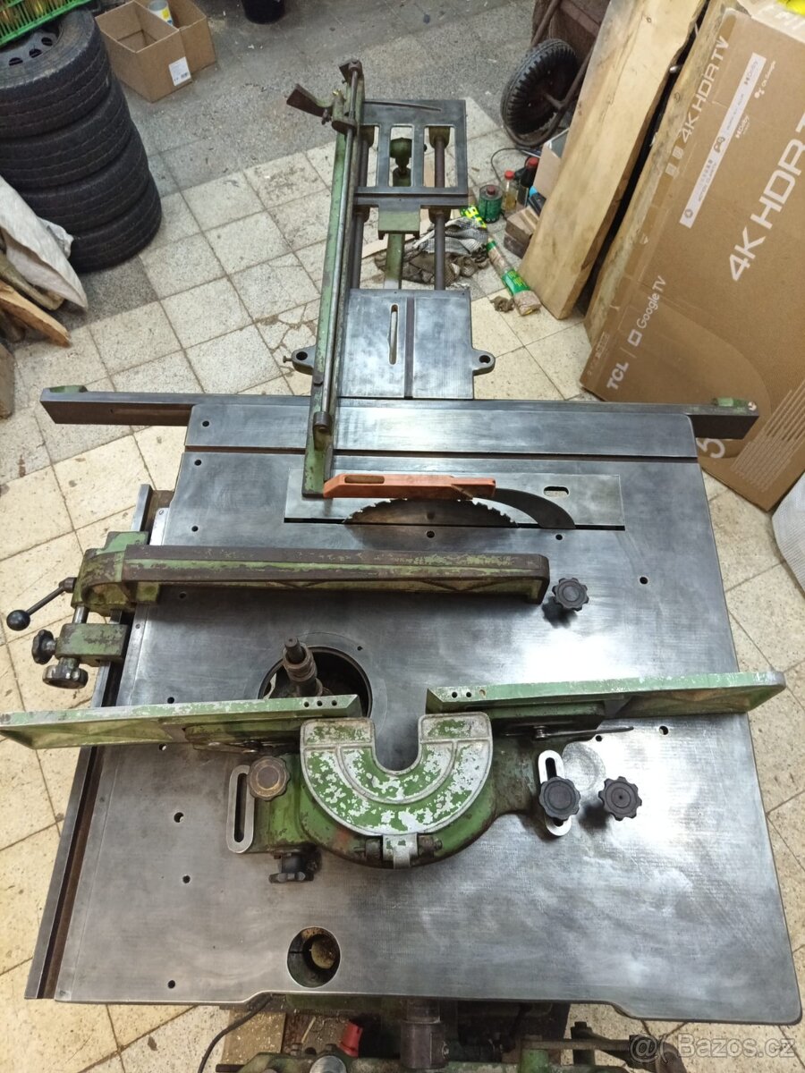 Trojkombinace BAUERLE – litinová pila / frézka / dlabačka - 20