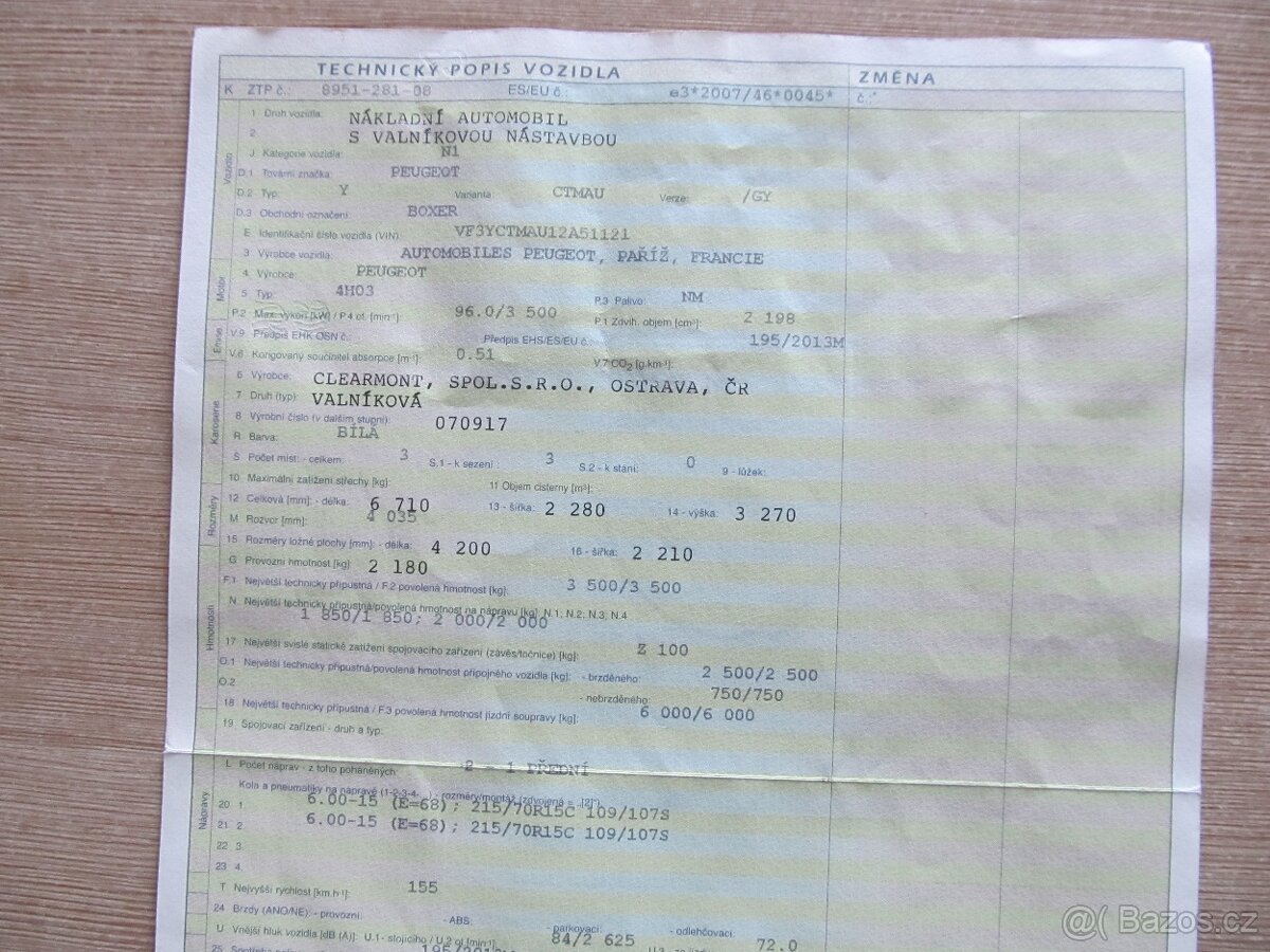 Peugeot Boxer 2.2 HDI ČR valník - 20