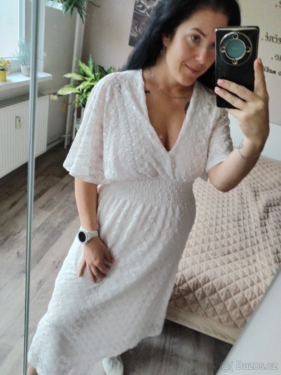 Romantické krajkované šaty XS - L - 20