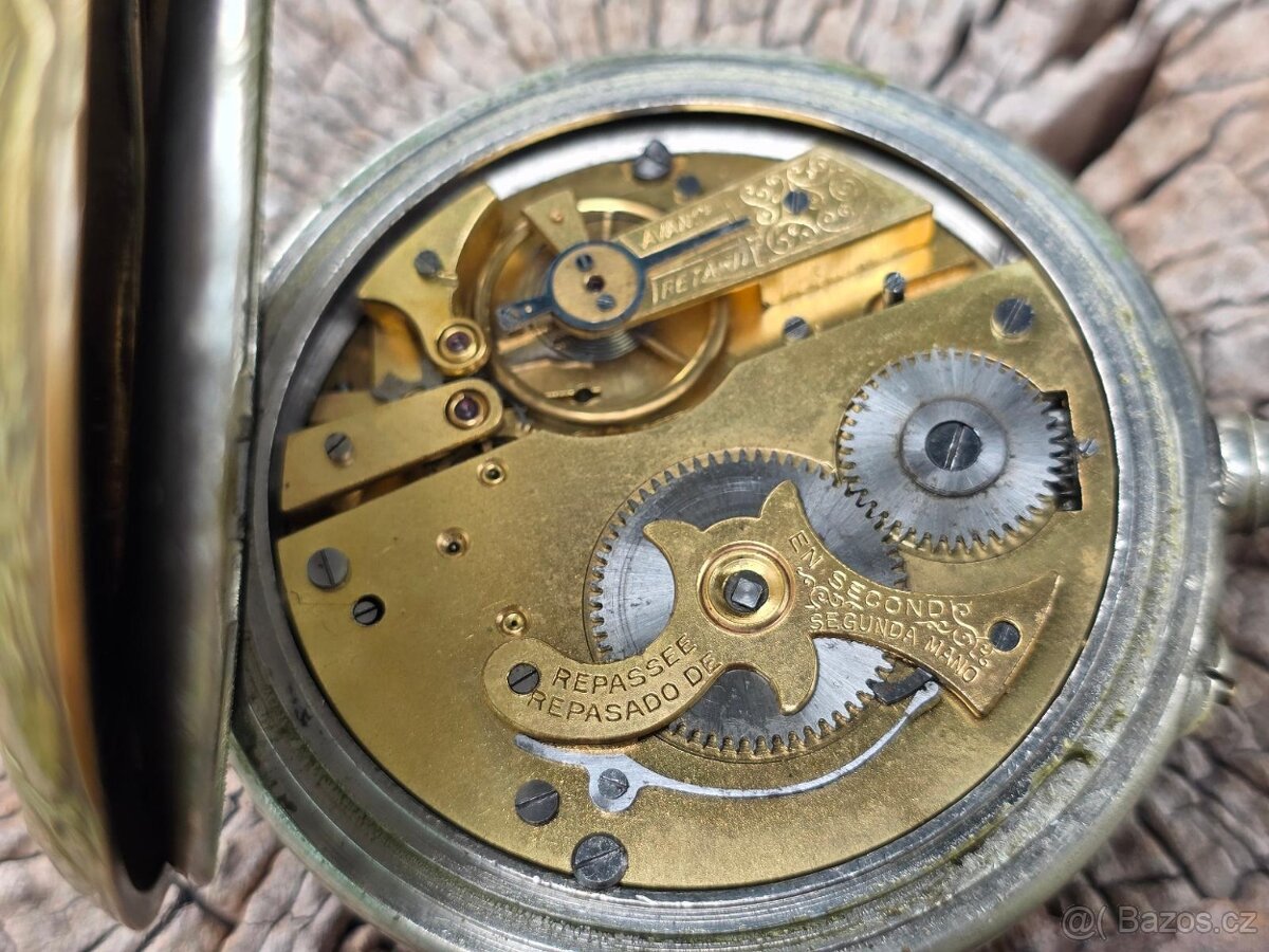 Obrovské 67mm kapesní hodinky Régulatéur, 192g (20xfoto) - 20