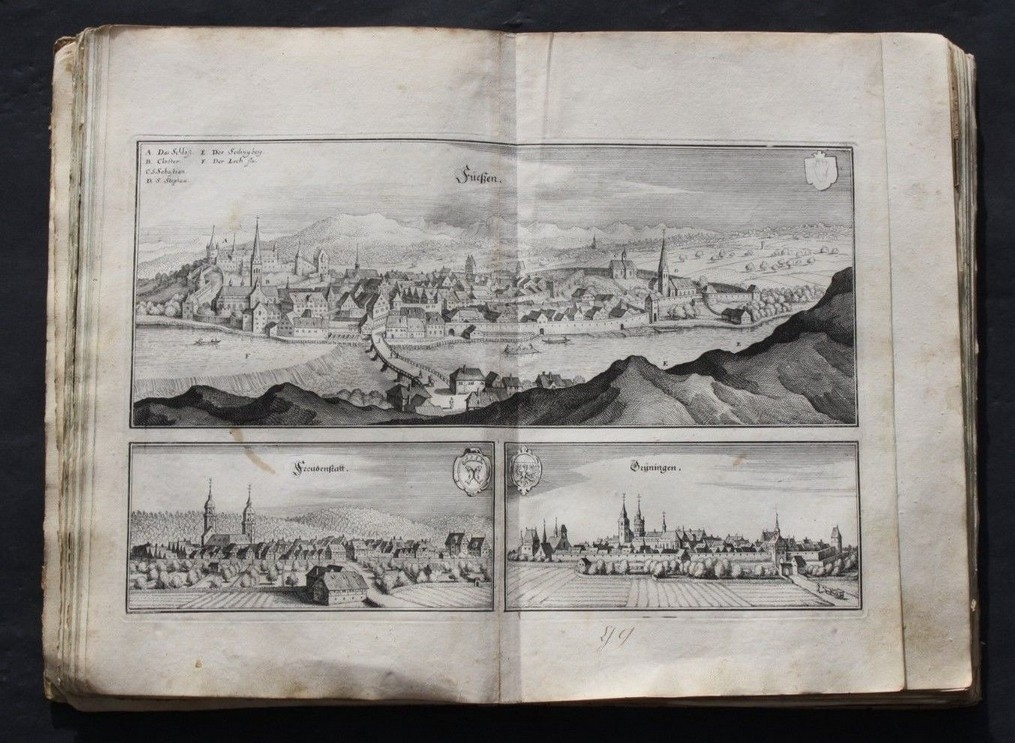 MERIAN, TOPOGRAPHIA Sueviae, SCHWABEN BADEN WÜRTTEMBERG, KUP - 20