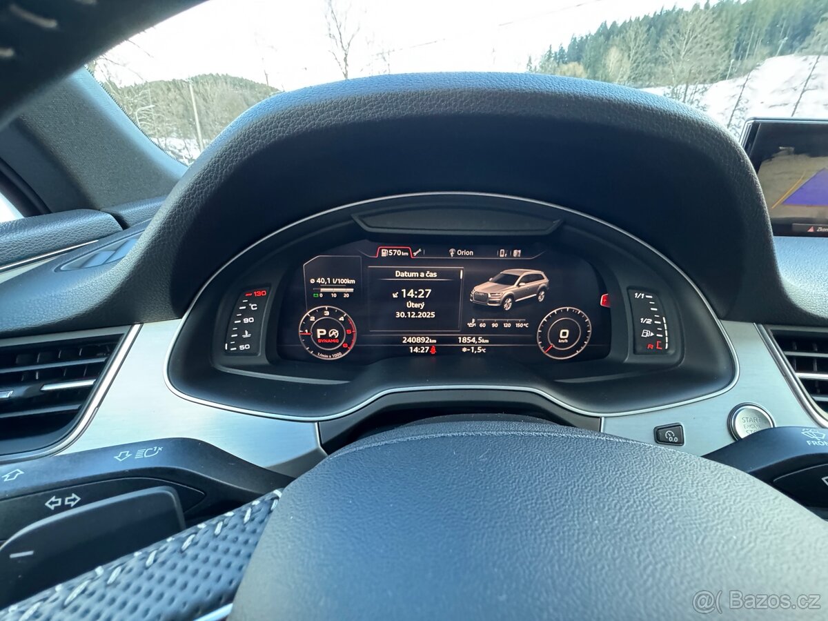 Audi Q7 S/S line, black edition, 8 TT, 7 míst - 20
