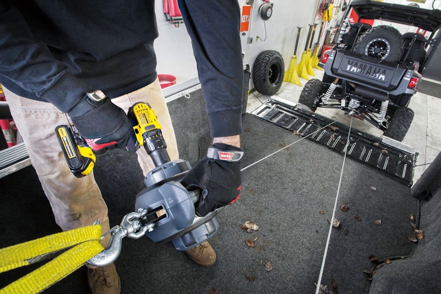 WARN DRILL WINCH 340 kg - syntetické lano, nový - 20