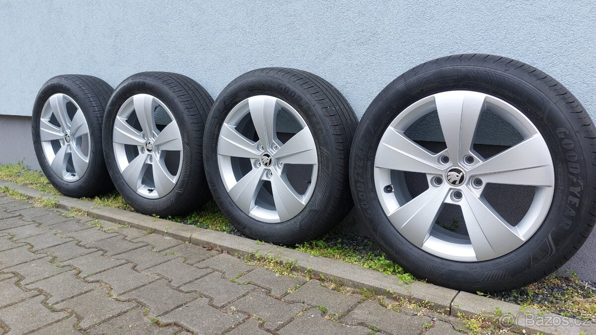 Alu kola 5x112 r17 Triton originál Škoda Superb - 20