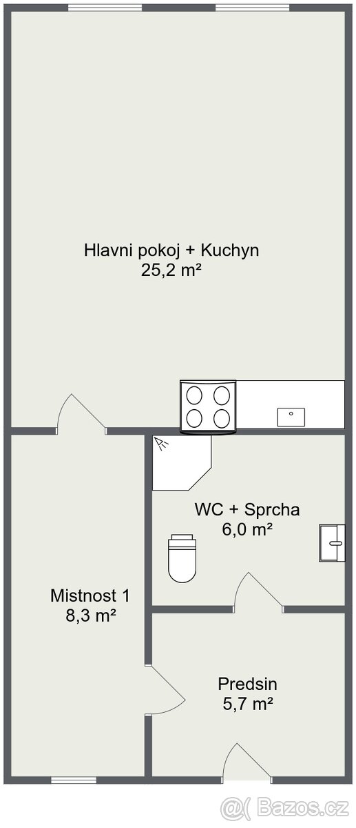 Prodej bytu, Brno - Zábrdovice 1+1 - 20