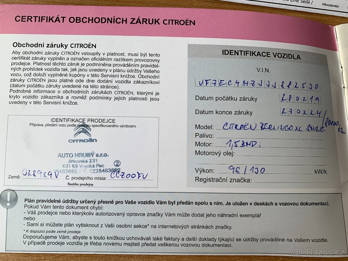 Citroën Berlingo 1.5 BlueHDI XL Shine R.V.2019 ODPOČET DPH - 20