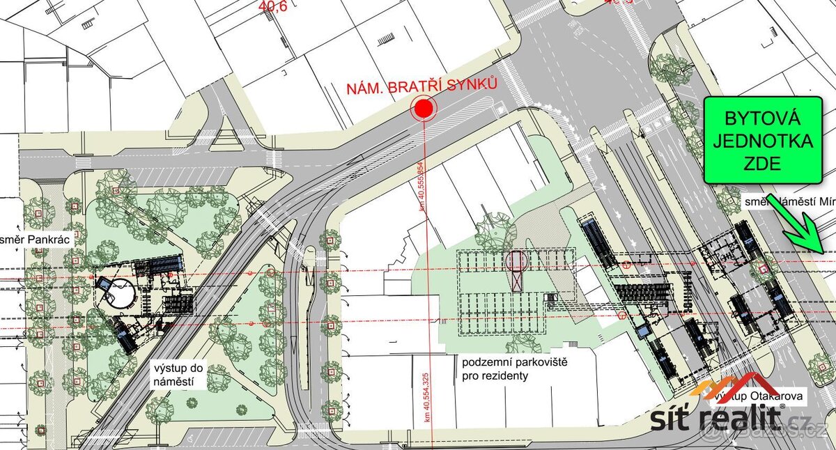 Prodej 3+kk, 62m2, skvělá lokalita, výborná dostupnost MHD, - 20