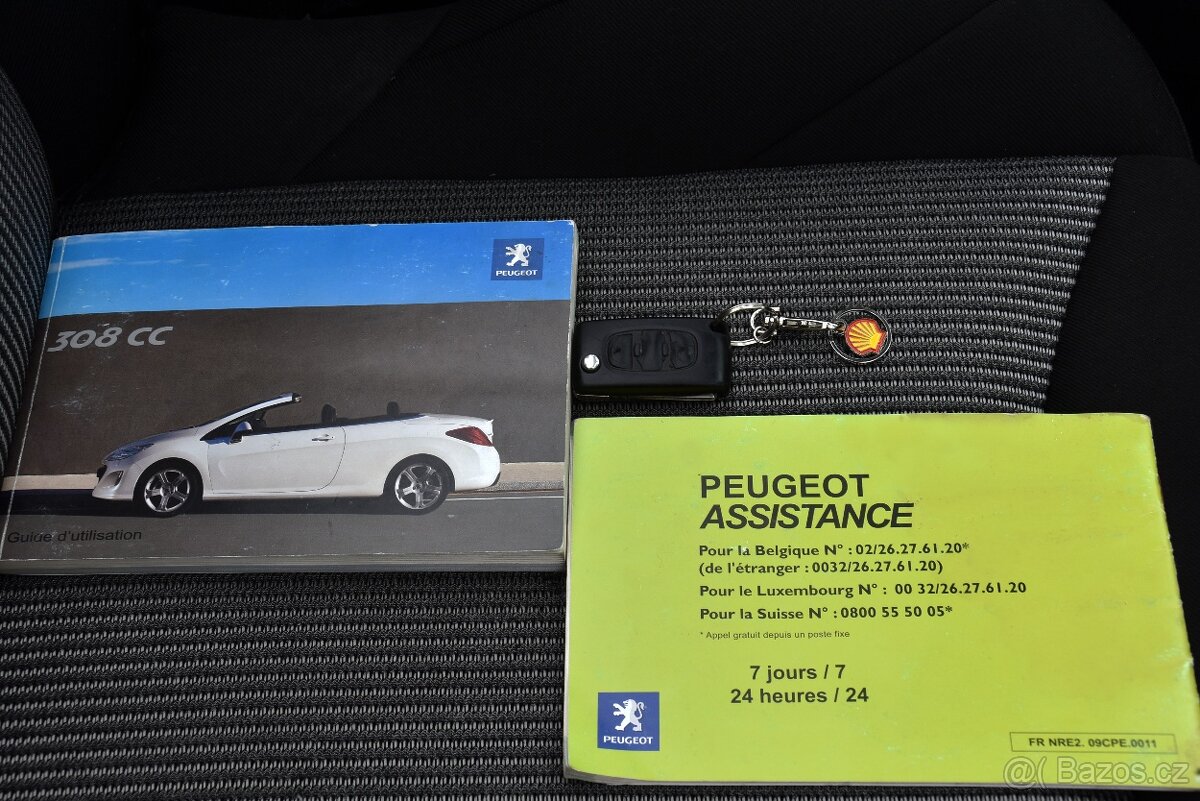 Peugeot 308 CC 2.0 HDi 6st manuál, D.KLIMA, TEMPOMAT, ALU 17 - 20