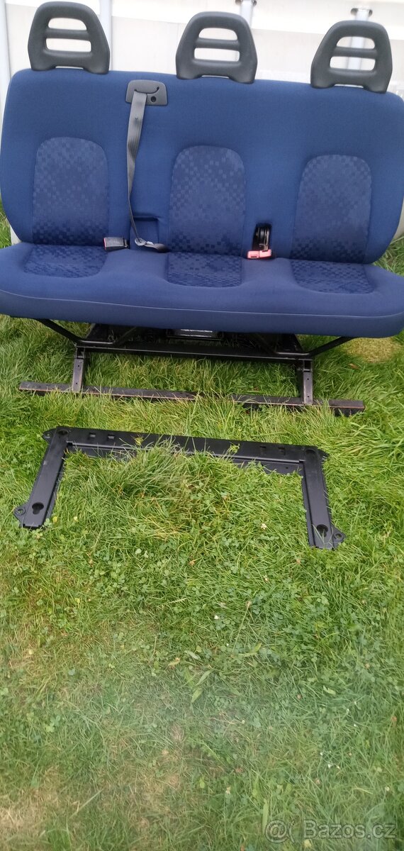 PRODÁM TROJSEDAČKU DO FIAT DUCATO 2002-2005 MODRÁ PĚKNÁ - 20