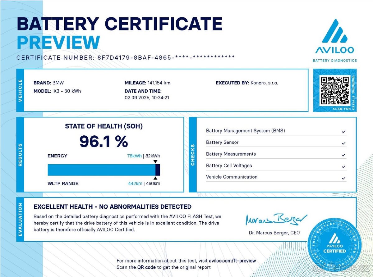 BMW iX3, 80kWh, Soh 96%, Tažné, vč DPH 789 000,- Kč - 20