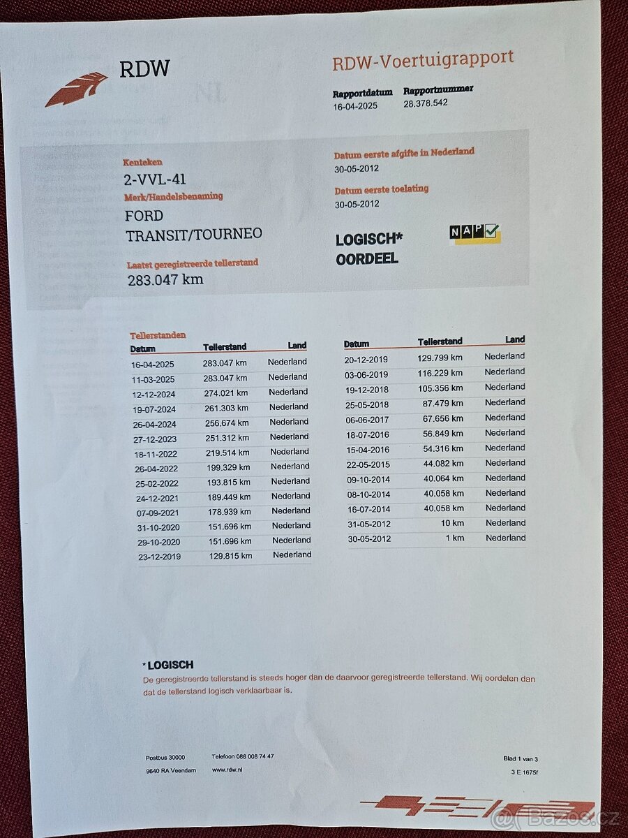 FORD TRANSIT 2.2 74KW L1H1 2012 DPH - 20