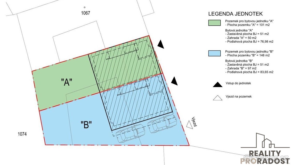 Prodej prosvětleného bytu 3+kk se zahradou, krytou terasou a - 20
