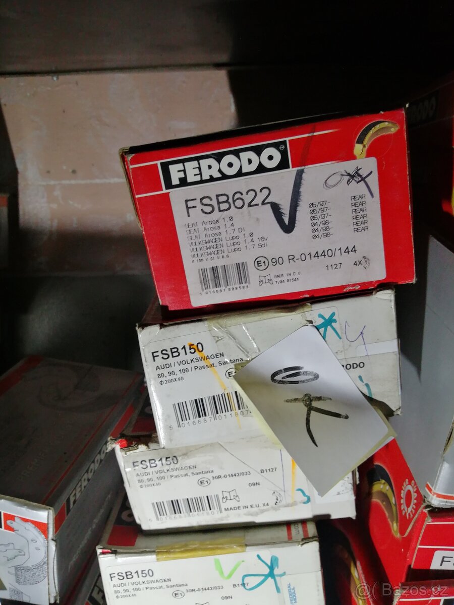 Brzdové obložení čelisti buben brda Ferodo - 20