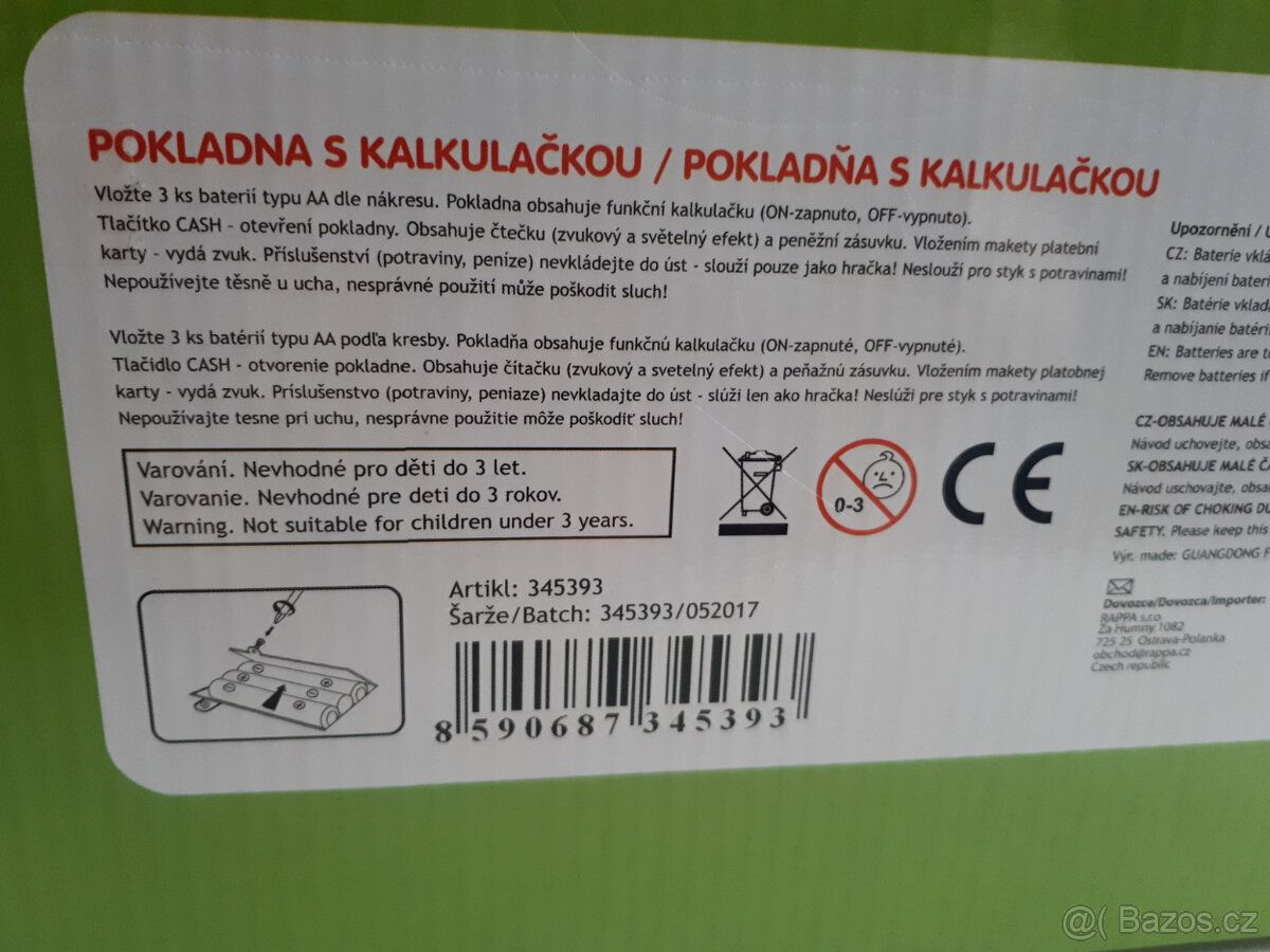 Dětská pokladna Rappa a české peníze - 20