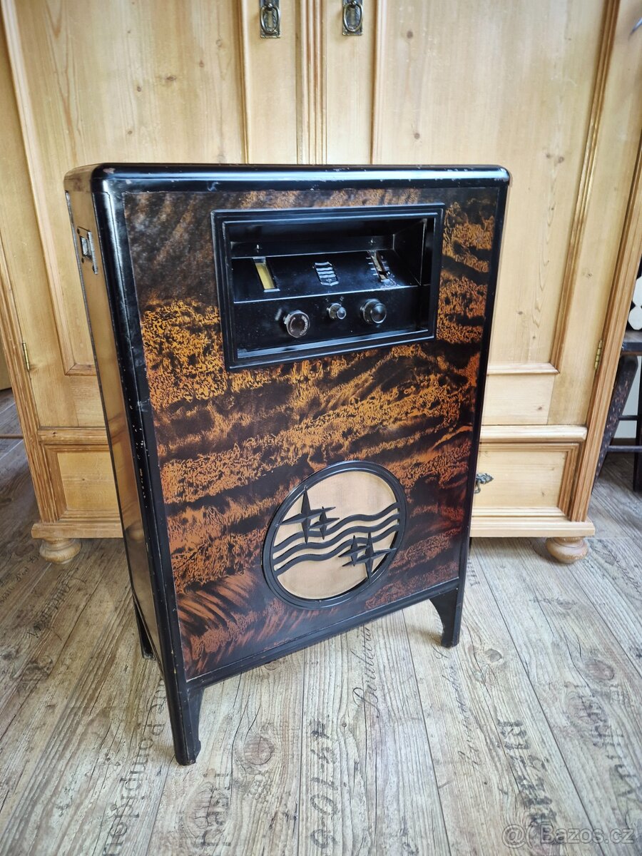 Starožitné rádio Philips 2601, "kamna", 1930-1931 - 20