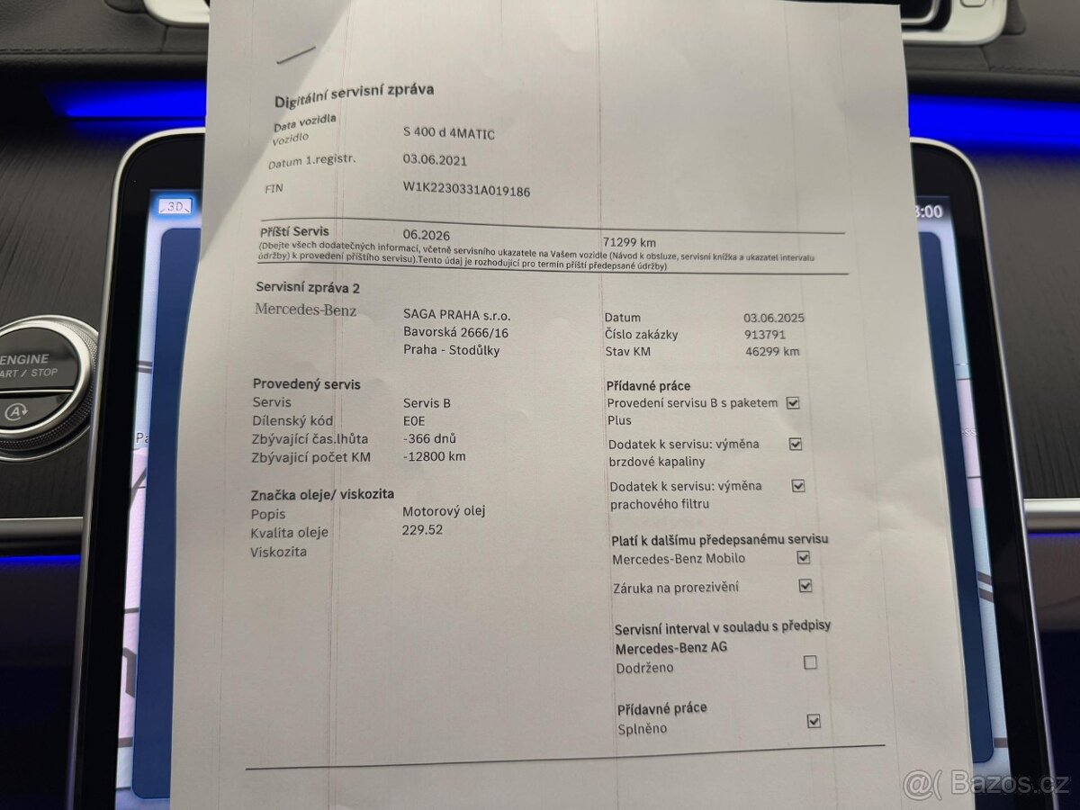 Mercedes-Benz Třídy S, S400d 4x4 DPH 1-MAJ CZ AMG - 20