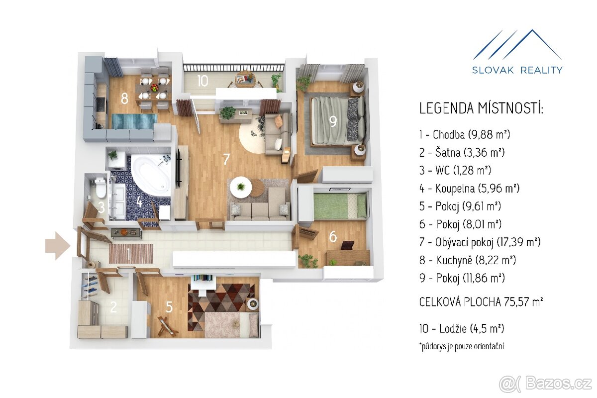 Prodej prostorného bytu 4+1 ve Výškovicích - Ostrava - 20