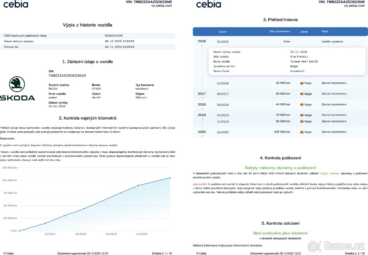 Škoda Citigo 1,0 MPi Serviska, Klimatizace - 20