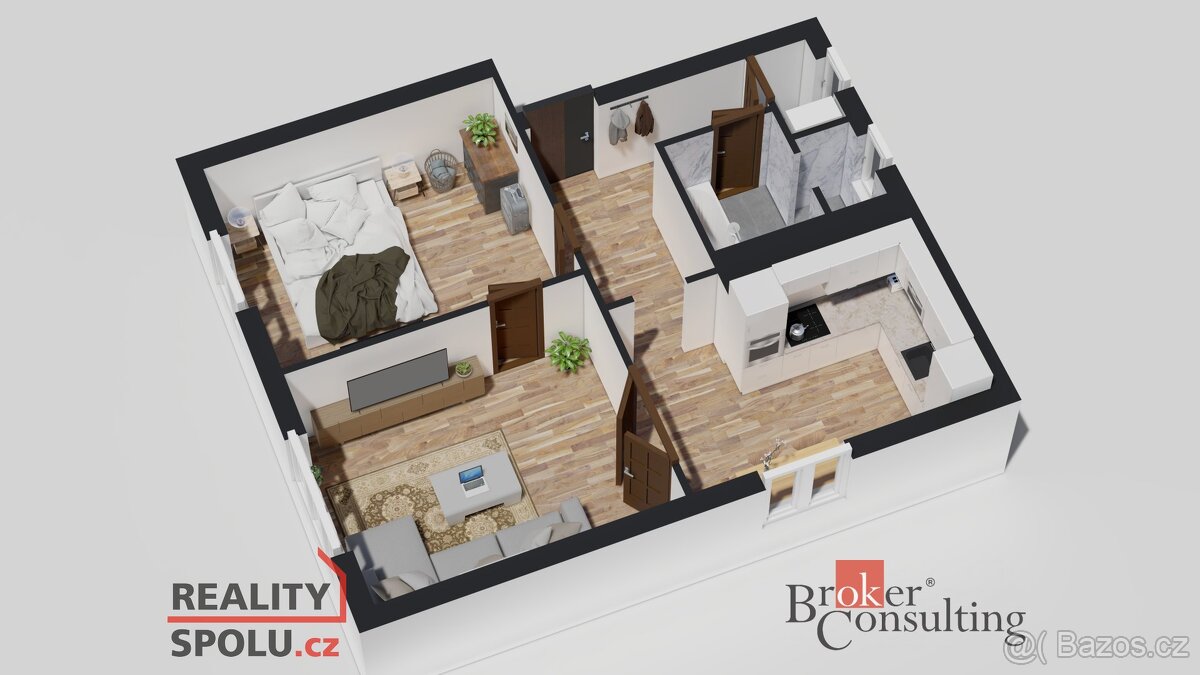 Prodej, byty/2+1, 52 m2, Gerasimovova 1792/24, 70030 Ostrava - 20