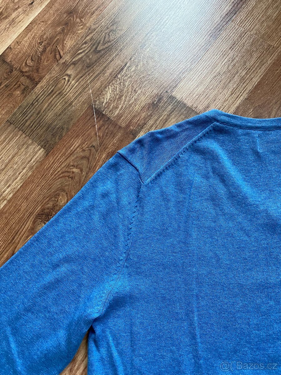 Nový pánský bavlněný svetr C&A do "V" - L - 20