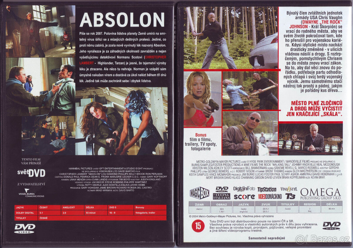 Filmy na DVD, 20x originál v plastovém boxu - 20