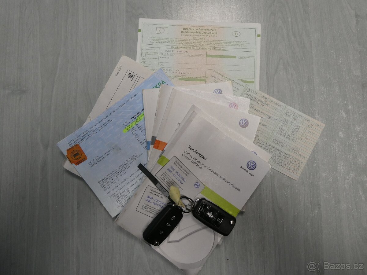 Volkswagen Caddy 1.6TDi 75kW, 7.míst, serviska - 20