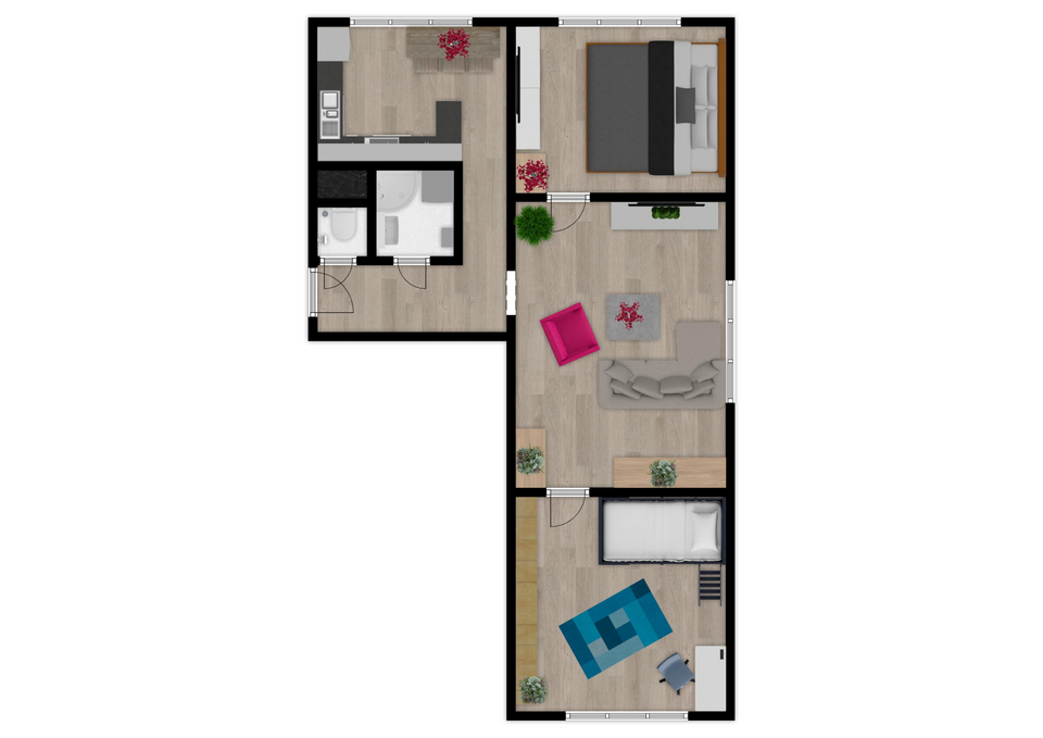 Pronájem, byt 3+1, 55 m, Kpt. Jaroše 787, Orlová - Lutyně, Č - 20