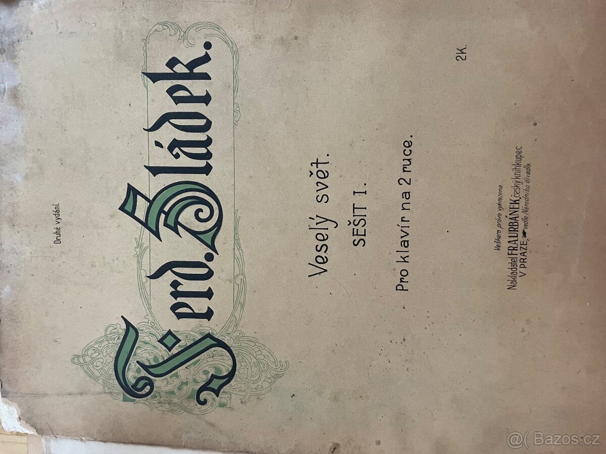 Staré noty- klavír,housle - 20