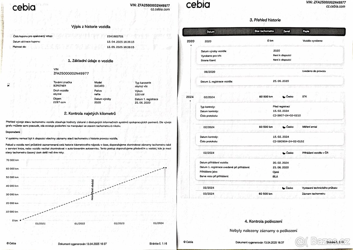 Burstner Argos 2,3 D,A747-2G obytný automobil - 20