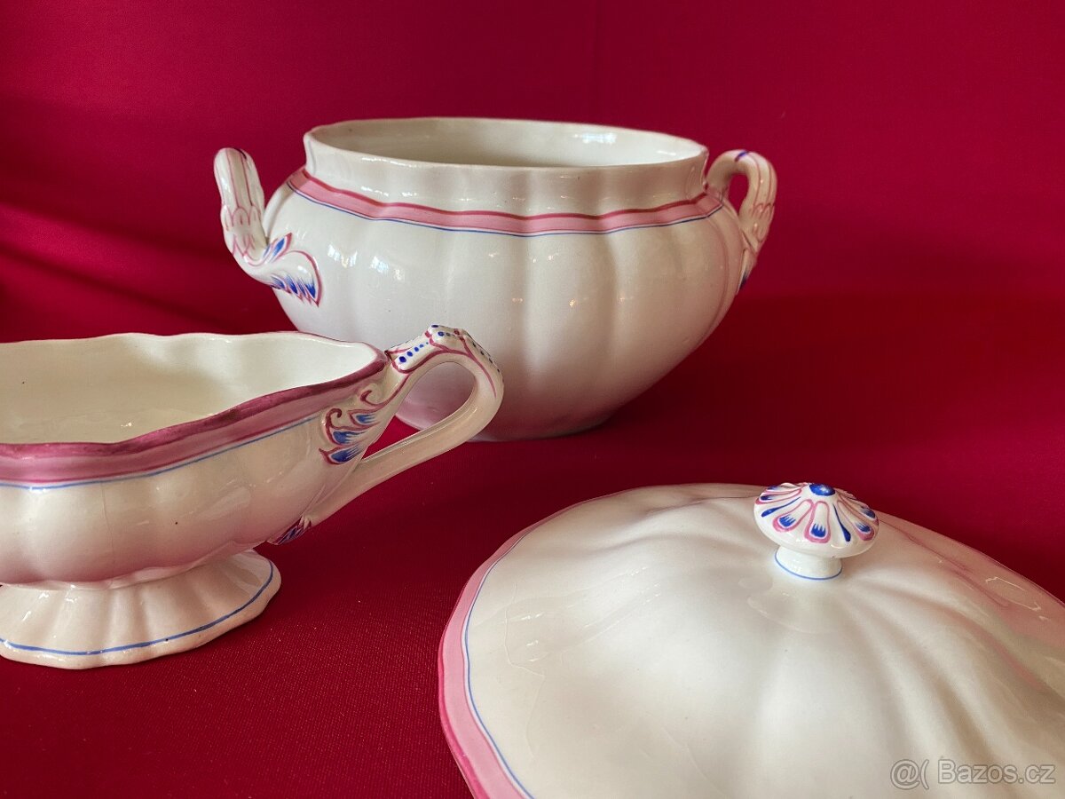 mísa stará porcelánová mísa omáčník staré nádobí porcelán - 20