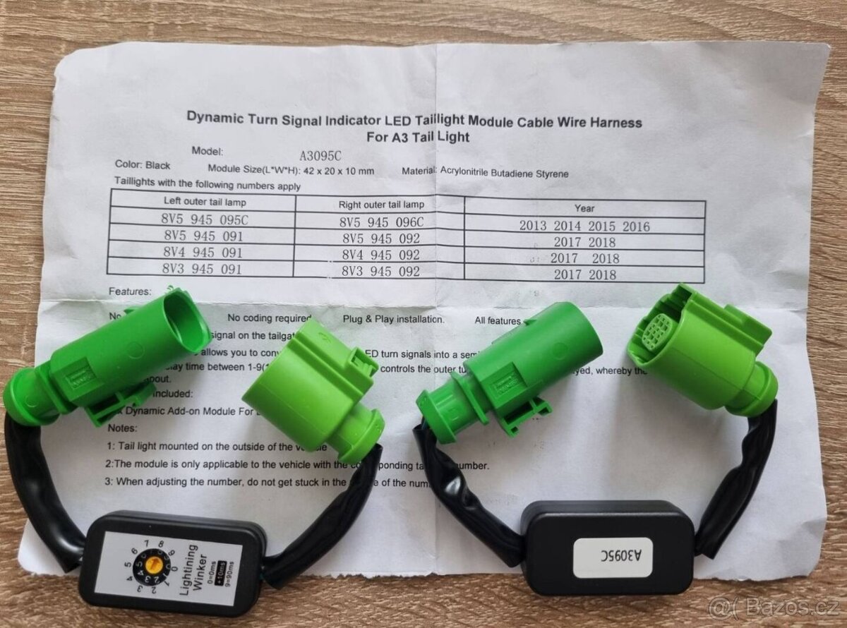 LED Moduly zadné dynamické smerovky Audi - 20