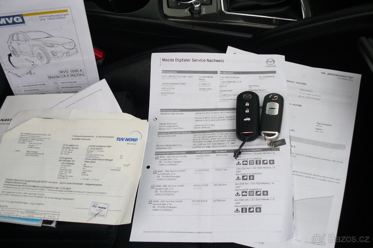 MAZDA CX5, 2,5i, 141kW, AWD, 4x4, LED, KAMERA, BLIS, BOSE - 20