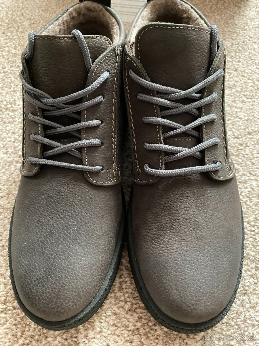 Nové pánské zimní kožené boty Baťa s kožichem - č. 42 - 20